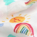 Custom Organic Muslin Swaddle Bamboo Cotton Blanket Muslim